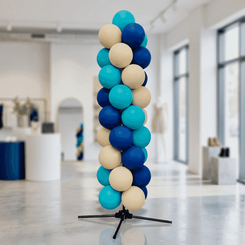 PilaMania standaard ballonpilaar - compacte basis configuratie