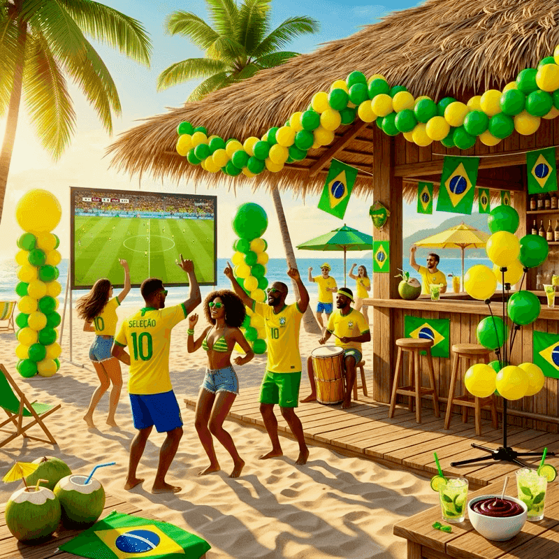 Ballonaccent bij voetbalevenement