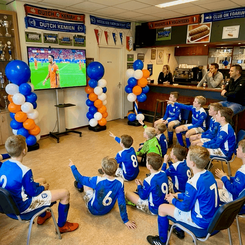 Ballondecoratie speciaal voor voetbalevenementen
