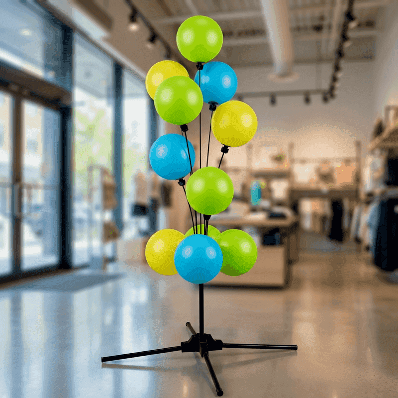 PilaMania standaard ballon signagedisplay - compacte basis configuratie