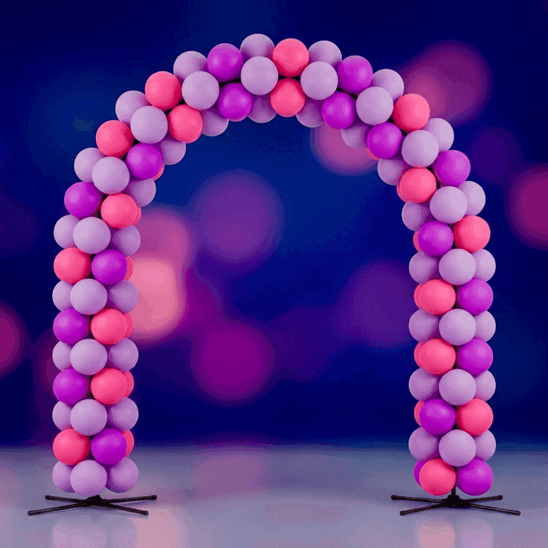 Majestueuze ballonboog als spectaculaire entree-decoratie voor evenementen