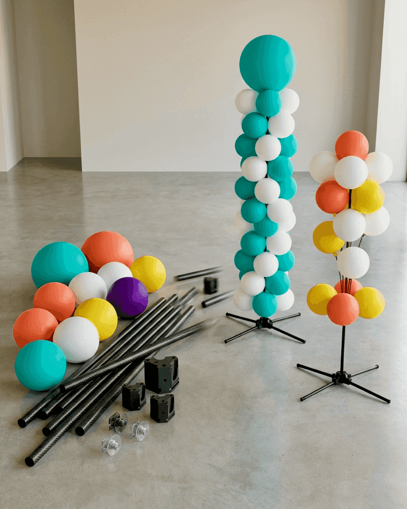 PilaMania onderdelen die transformeren tot verschillende decoraties