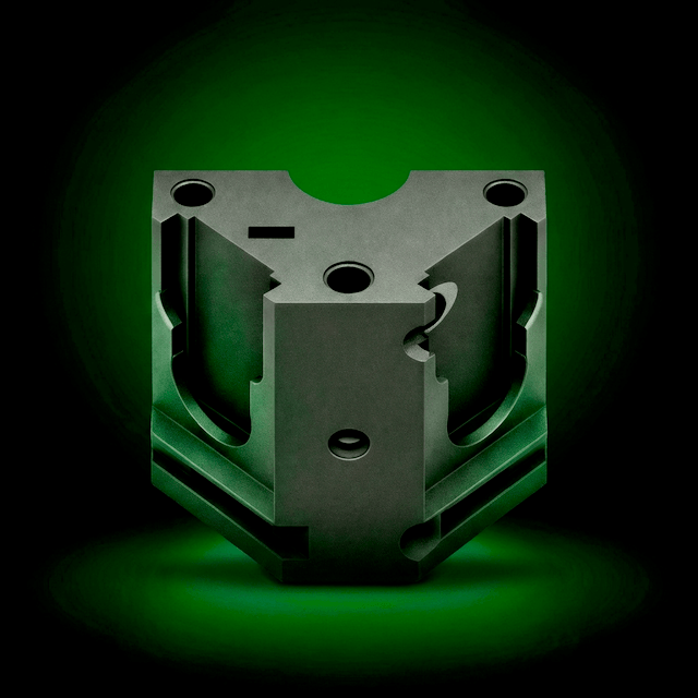 PilaMania Centrale Koppelmodule in gerecycled ABS antraciet — centrale verbindingshub van het modulaire framesysteem