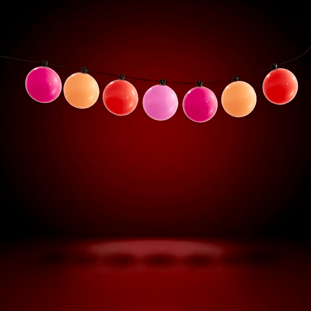 PilaMania ballonslinger als horizontale decoratielijn voor plafonds en gevels